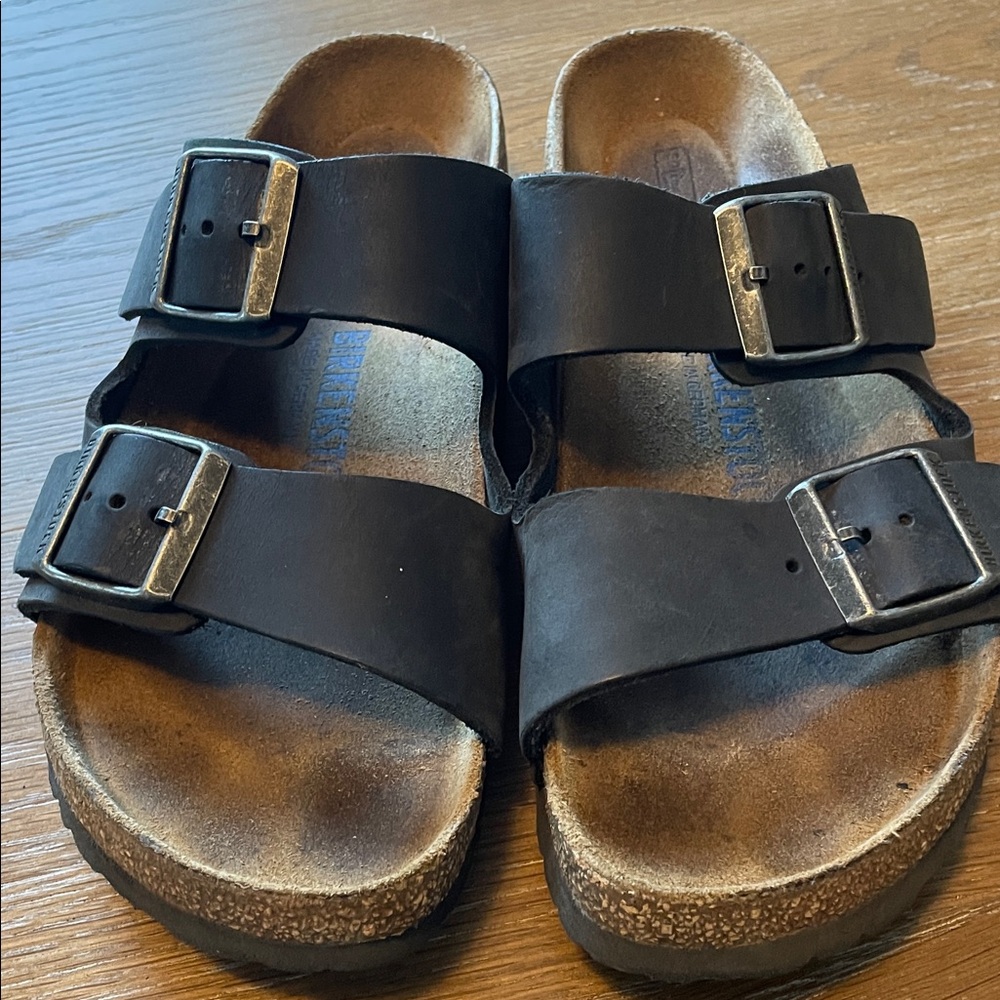 Women’s Birkenstock Black Double Buckle Sandals